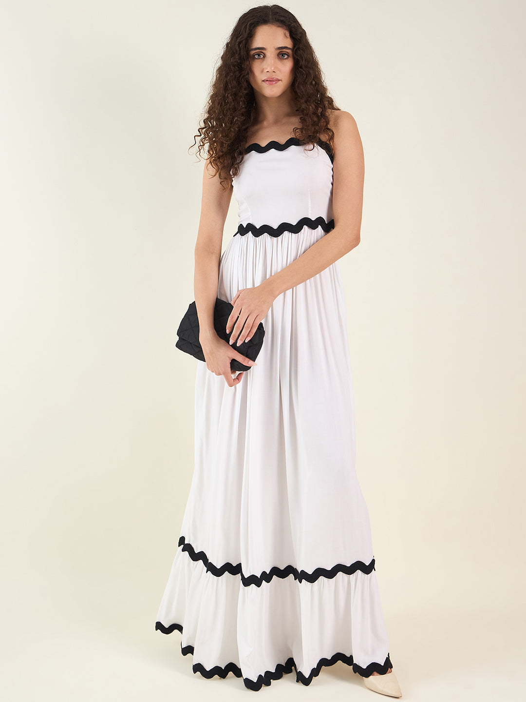 AAYU Noir Grace Sleeveless Maxi Dress