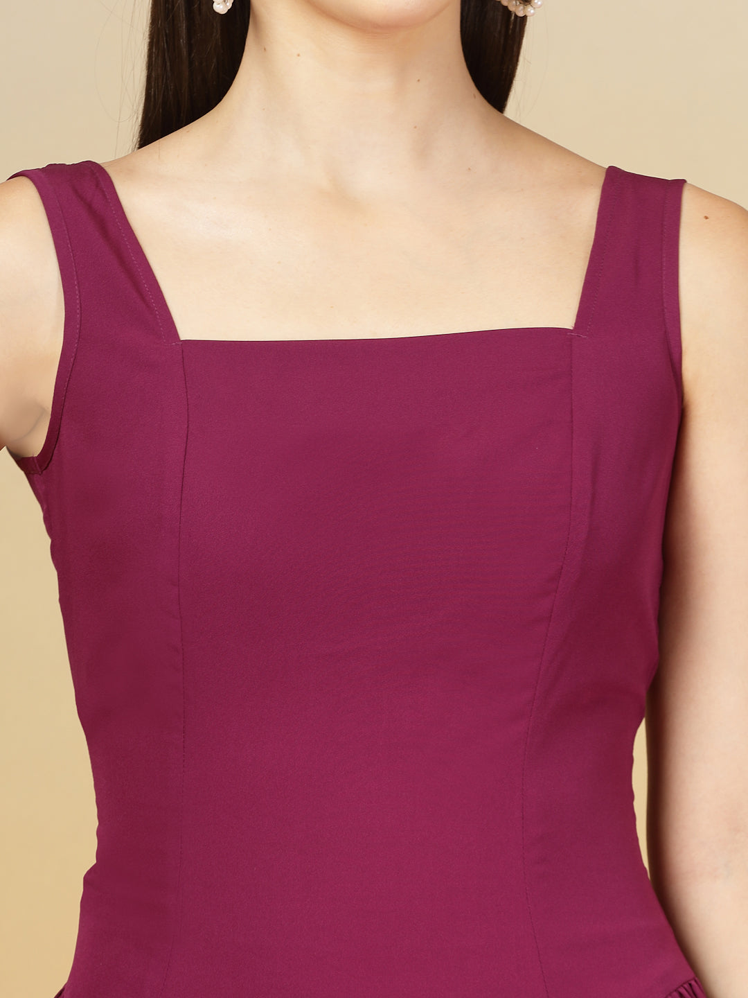 Aayu Grace Square Neck Midi Dress