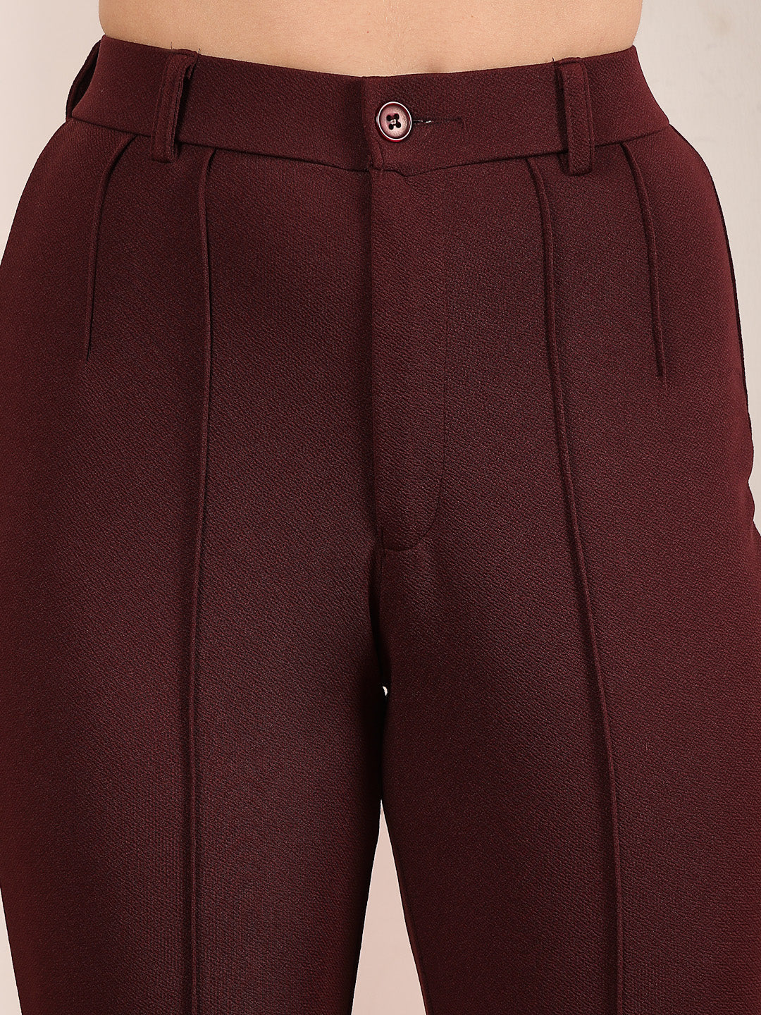 Flared High-Rise Luxe Trousers