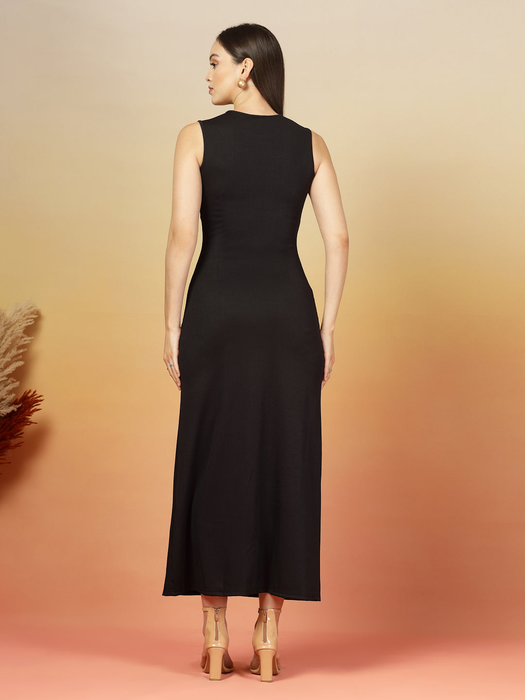 Midnight Grace Bodycon Maxi Dress