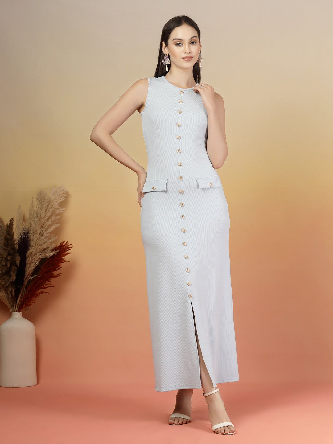 Midnight Grace Bodycon Maxi Dress