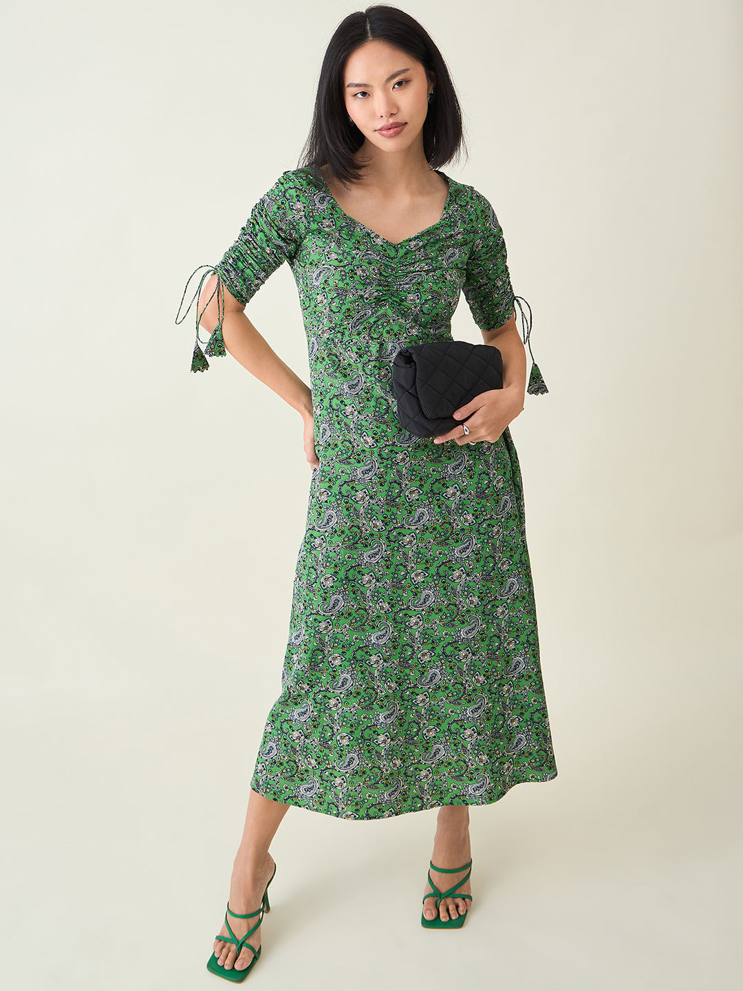 AAYU Sweetheart Neck A-Line Dress