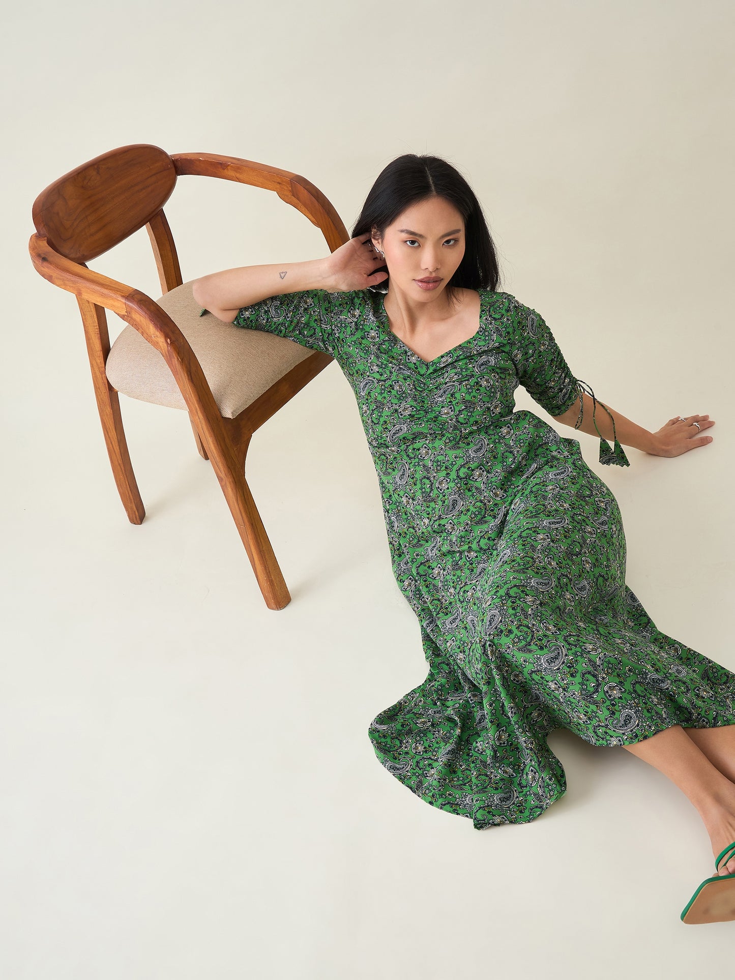 AAYU Sweetheart Neck A-Line Dress