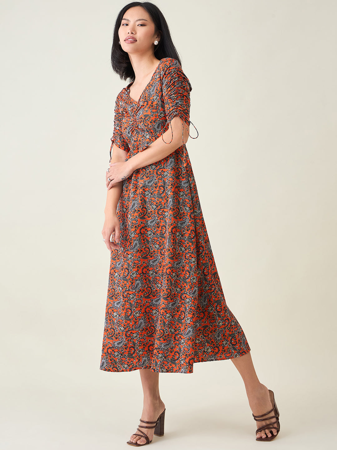 AAYU Sweetheart Neck A-Line Dress