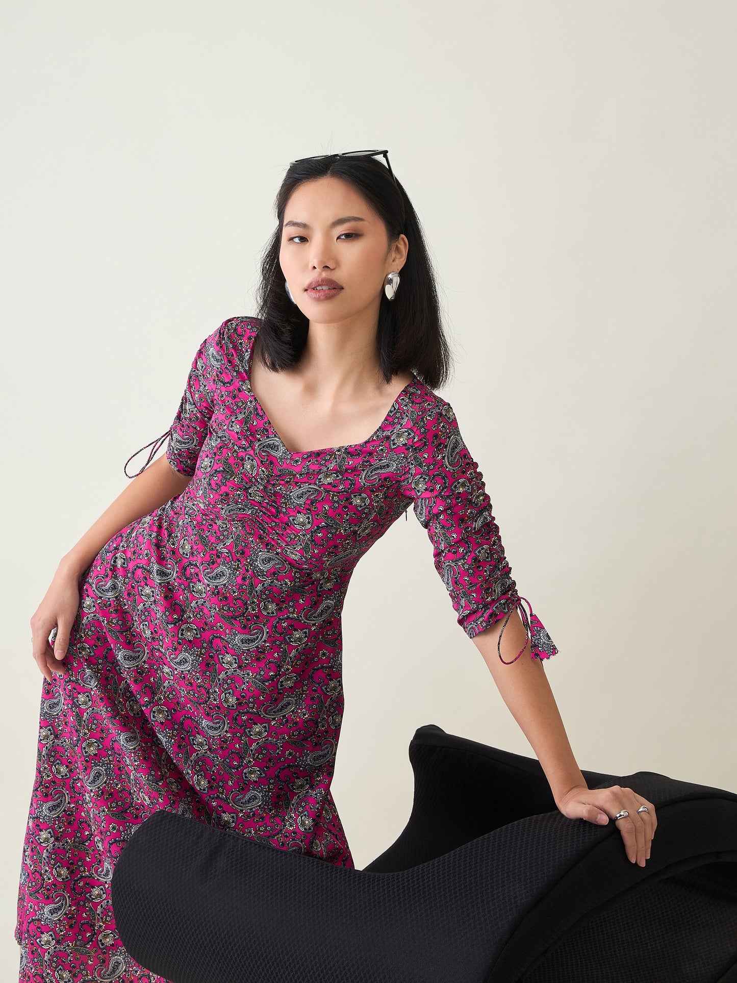 AAYU Sweetheart Neck A-Line Dress