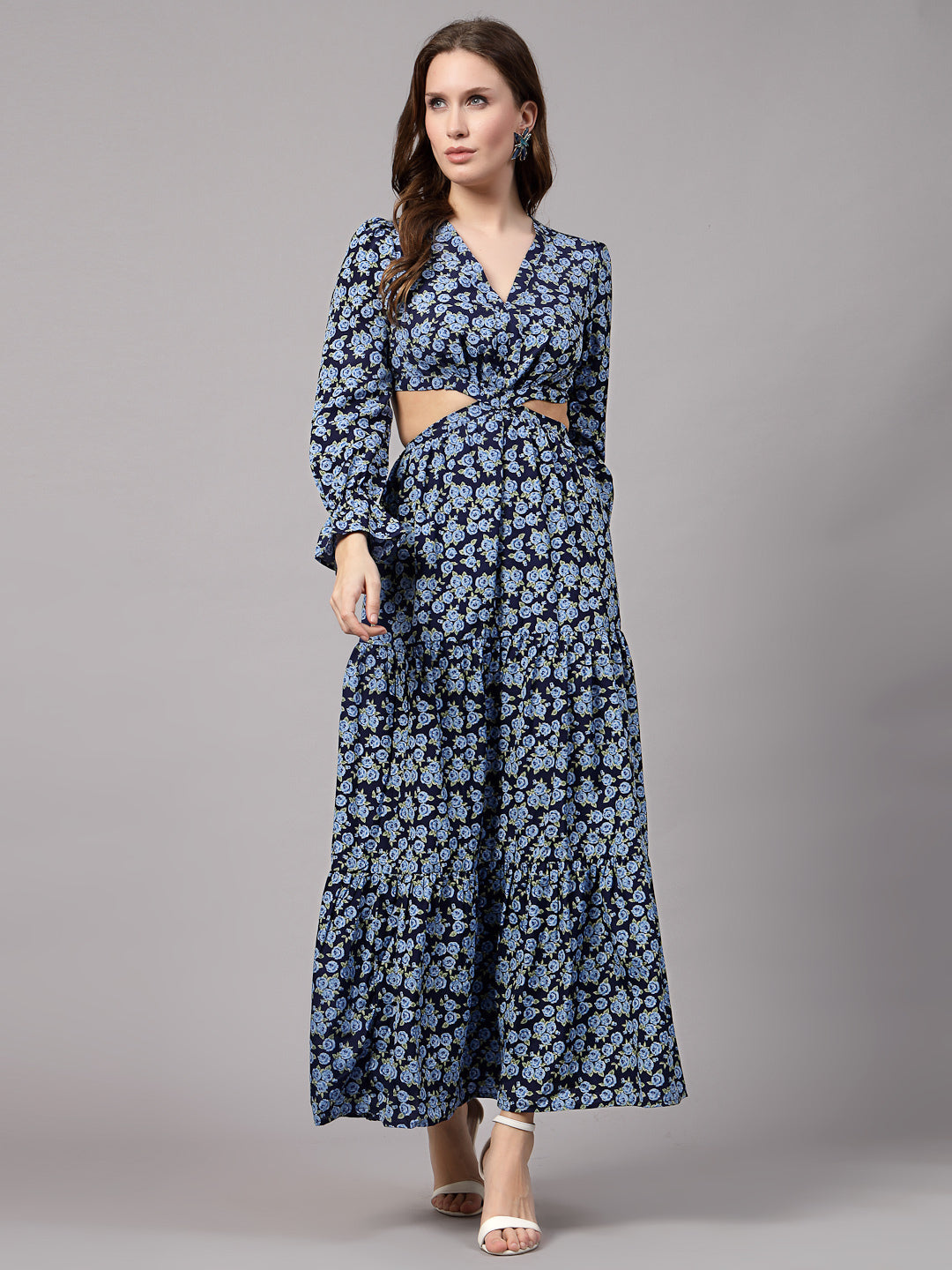 AAYU Women Fit & Flare Blue Dress Aayu Creation Pvt Ltd. AAYU Women Fit & Flare Blue Dress Aayu Creation Pvt Ltd.