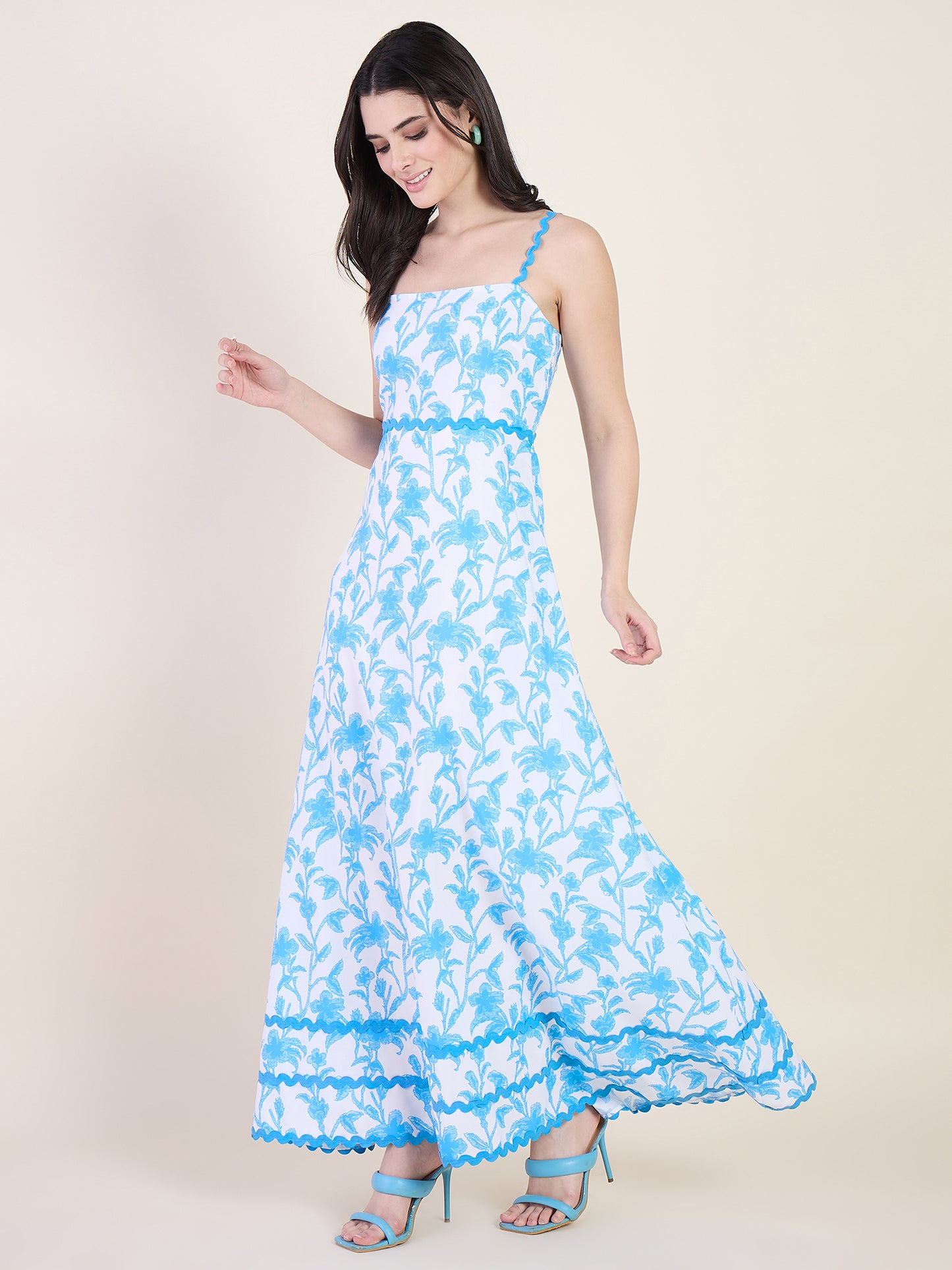 Althea Printed Ric Rac Maxi