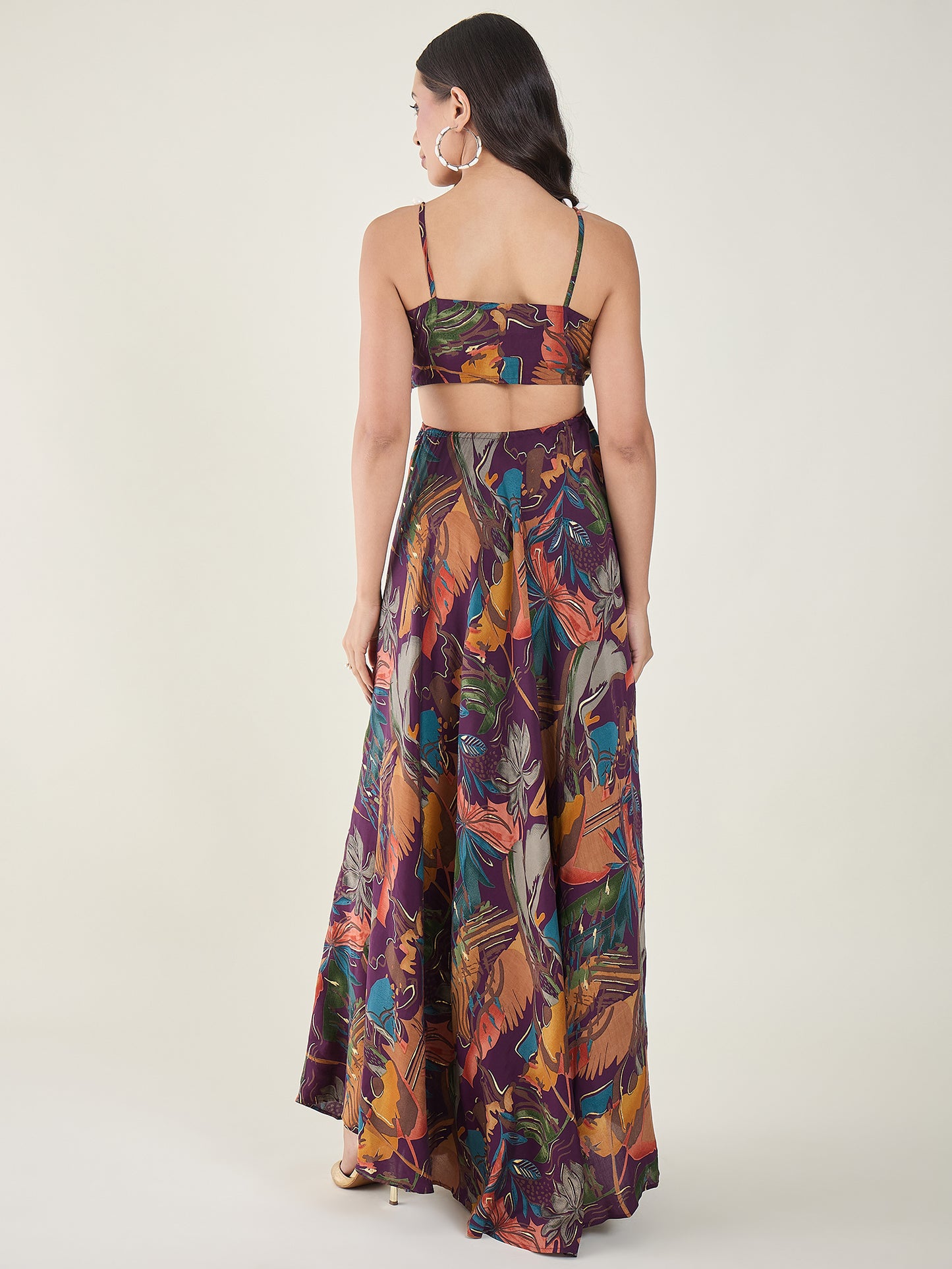Zaina Printed Maxi Dress