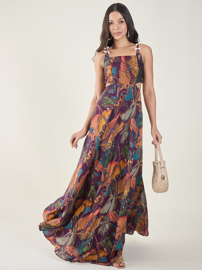 Zaina Printed Maxi Dress