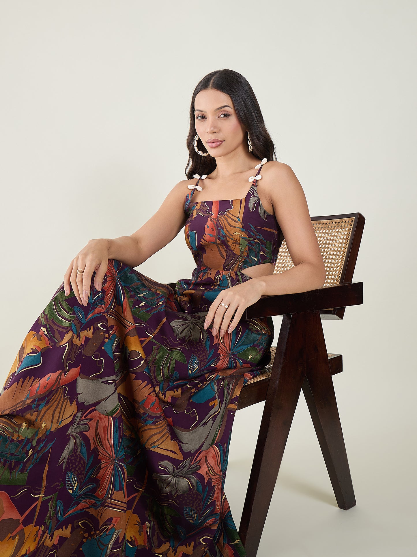 Zaina Printed Maxi Dress