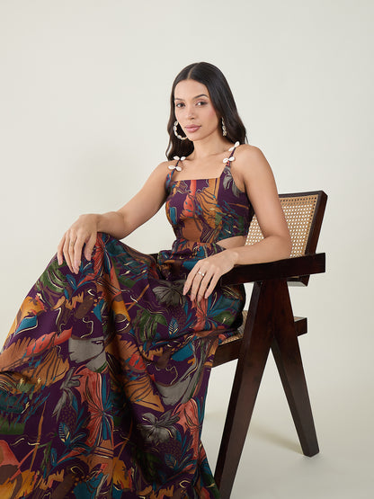Zaina Printed Maxi Dress