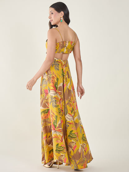 Zaina Printed Maxi Dress