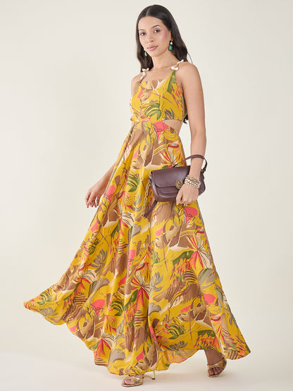 Zaina Printed Maxi Dress