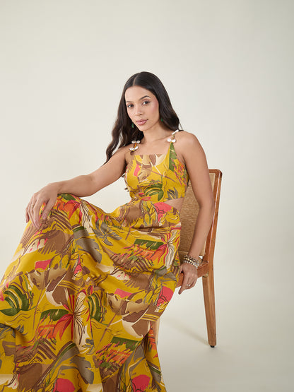 Zaina Printed Maxi Dress