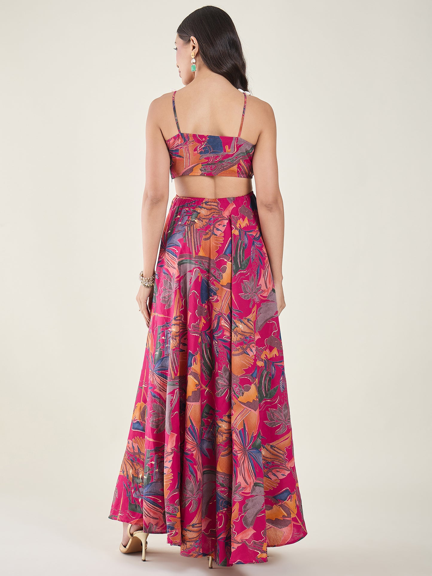 Zaina Printed Maxi Dress