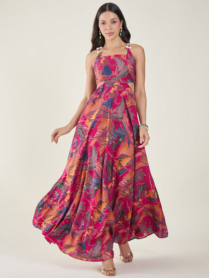 Zaina Printed Maxi Dress