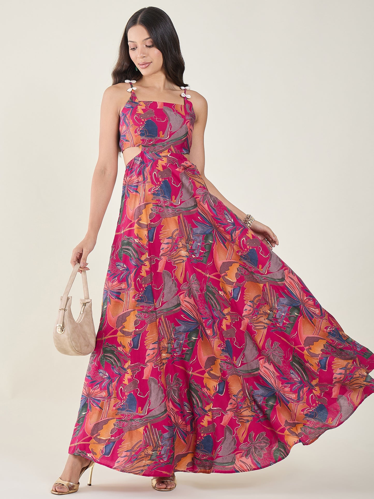 Zaina Printed Maxi Dress