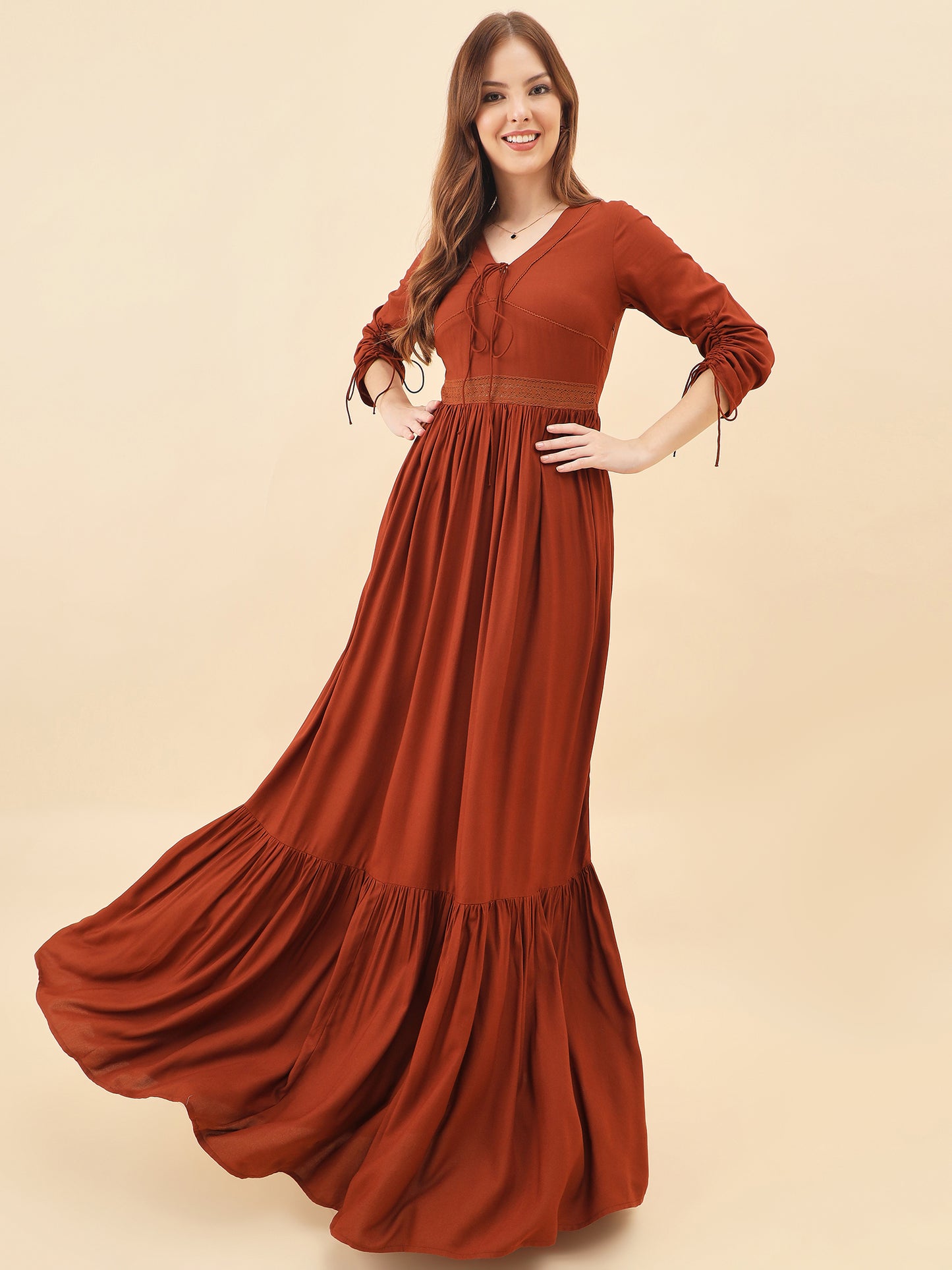 Inaya Tiered Gala Dress