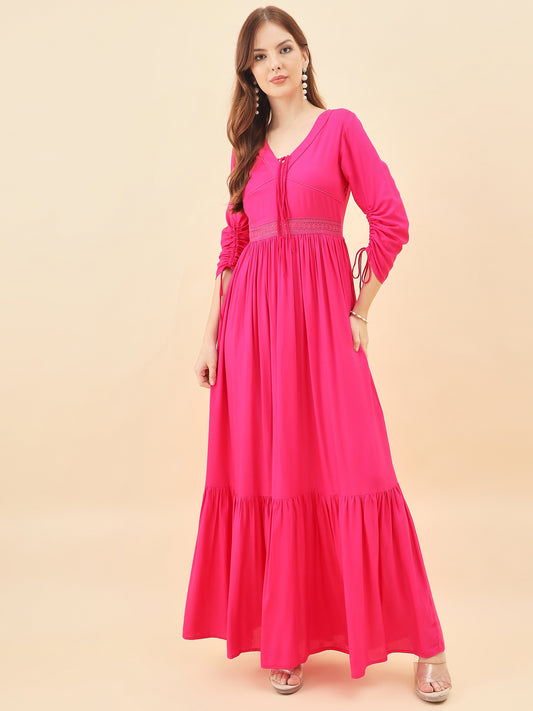 Inaya Tiered Gala Dress