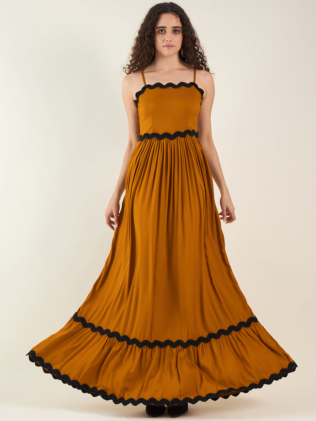 AAYU Noir Grace Sleeveless Maxi Dress