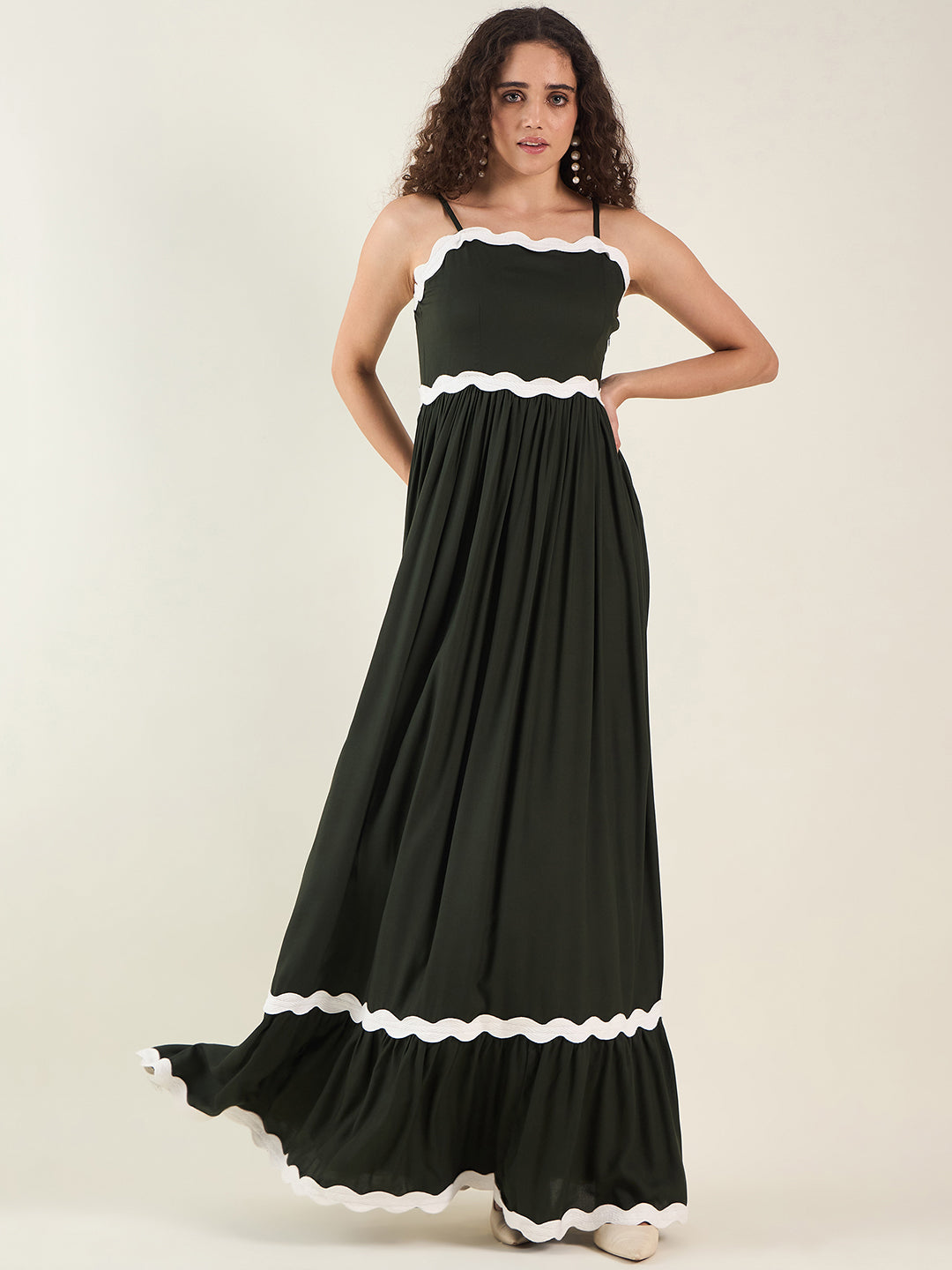 AAYU Noir Grace Sleeveless Maxi Dress