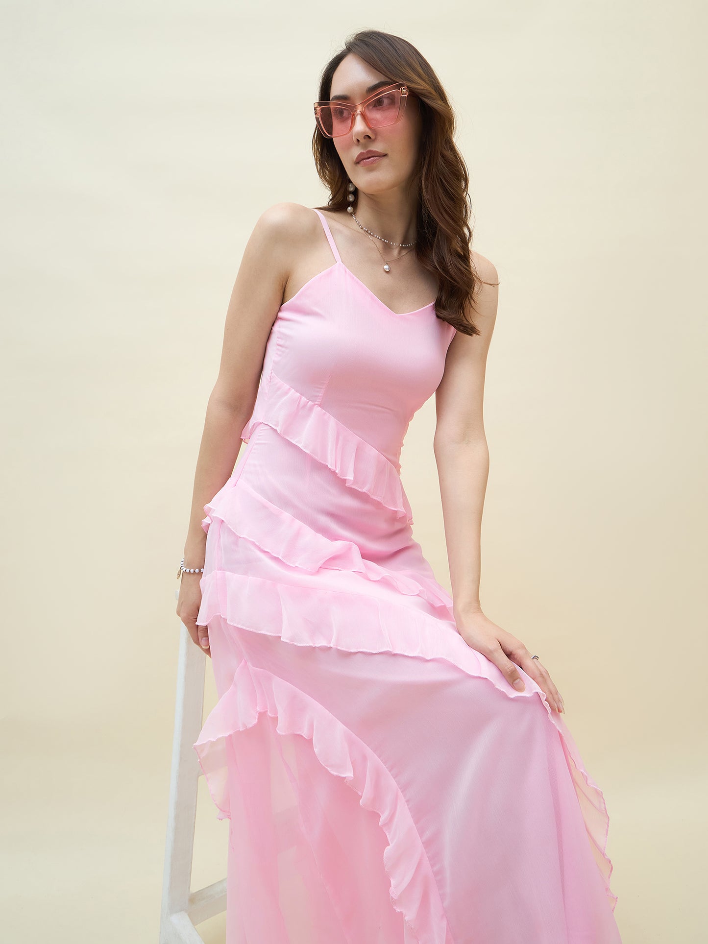 Valentina Ruffle Maxi Dress
