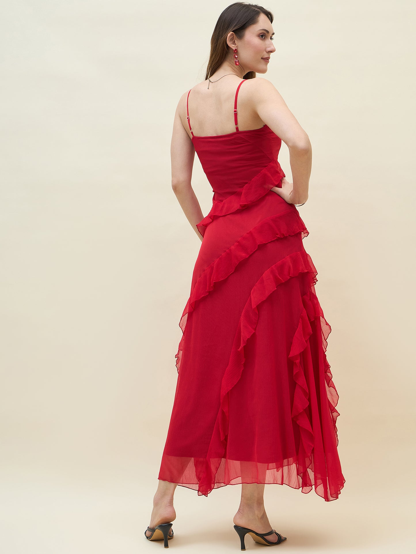 Valentina Ruffle Maxi Dress