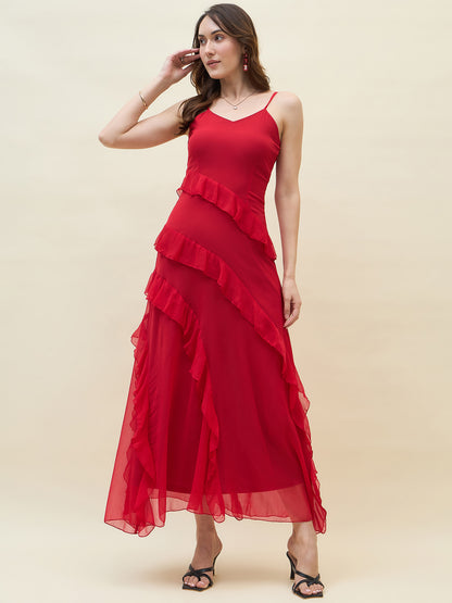 Valentina Ruffle Maxi Dress