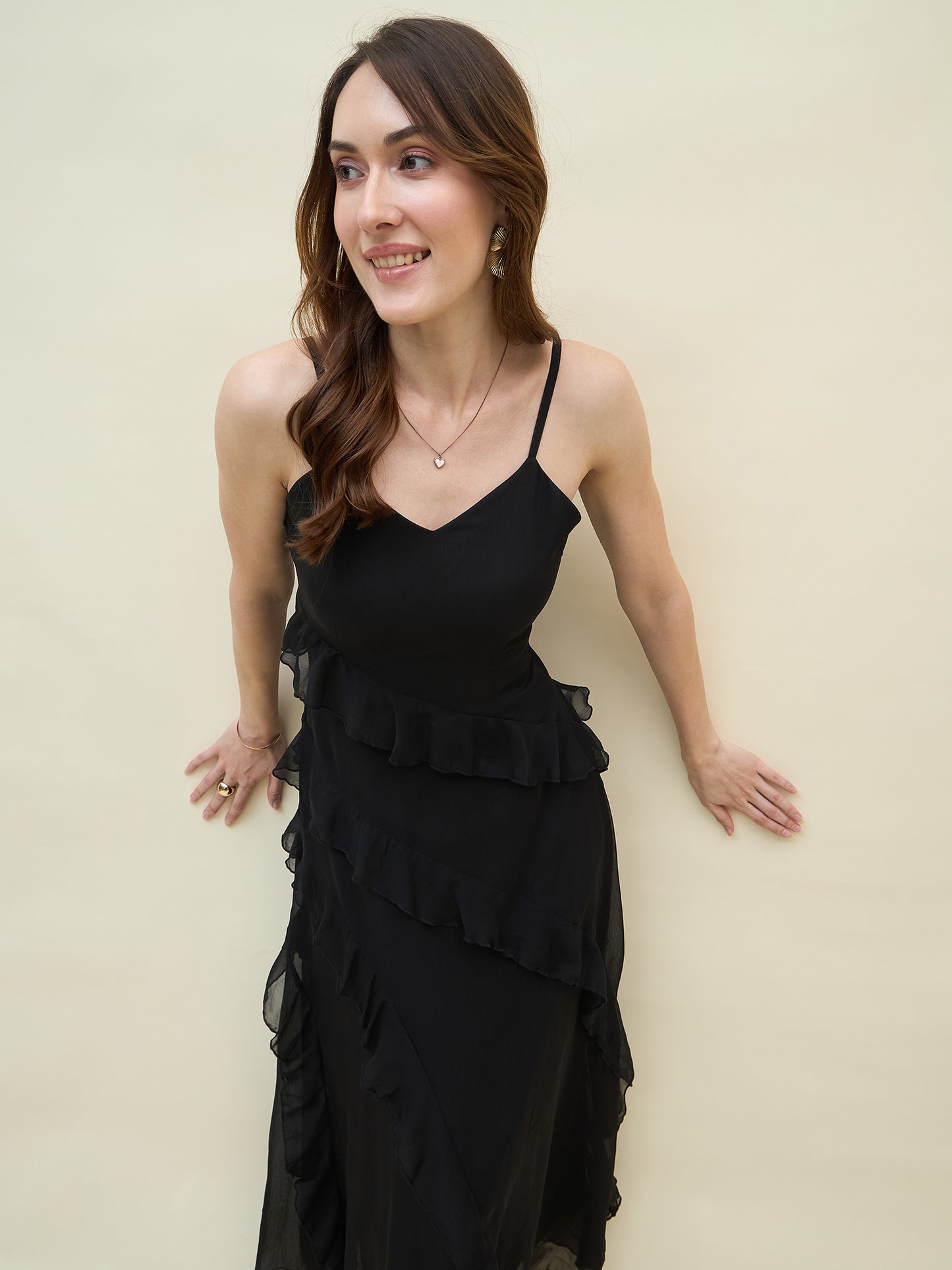 Valentina Ruffle Maxi Dress