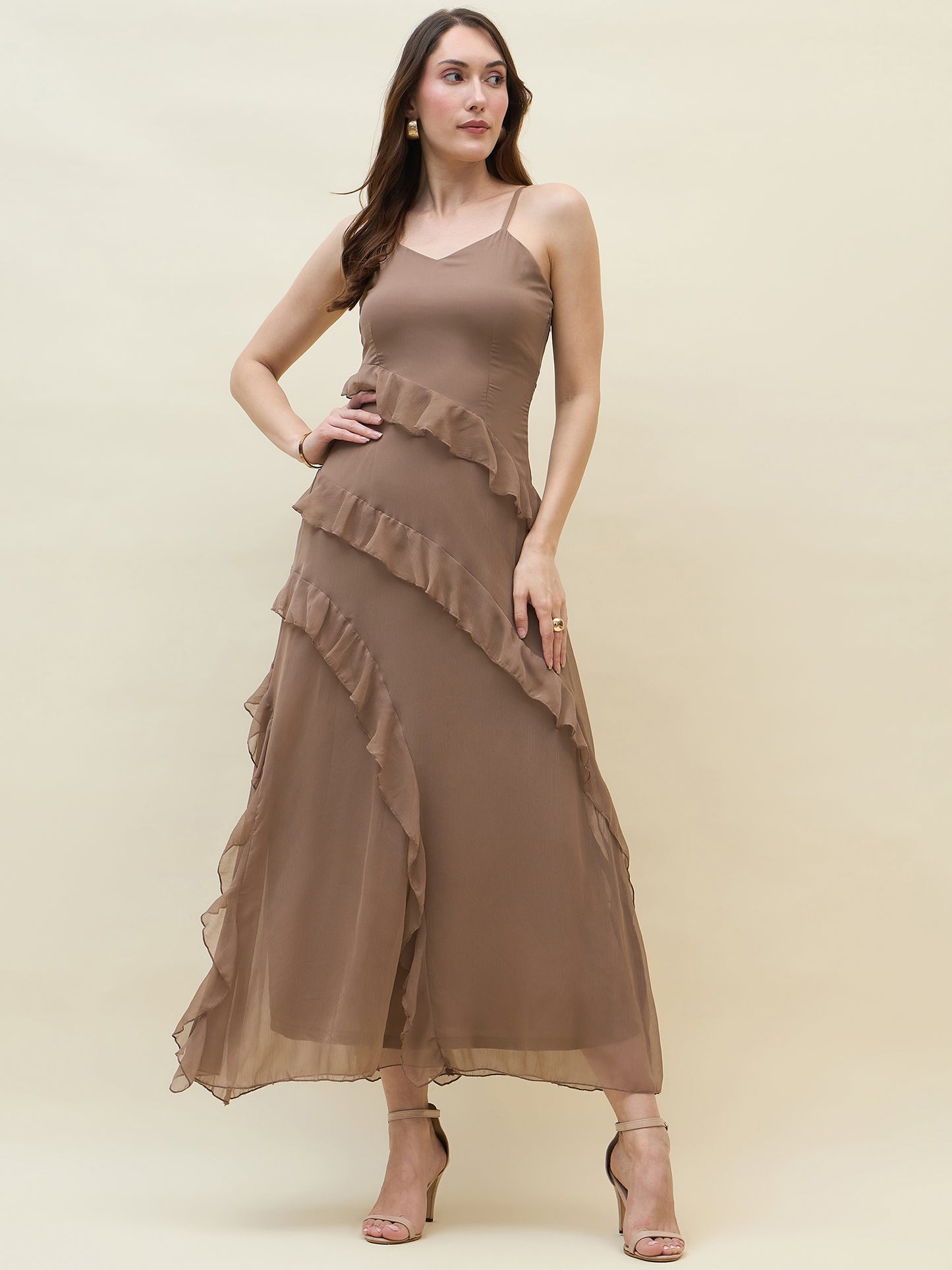 Valentina Ruffle Maxi Dress