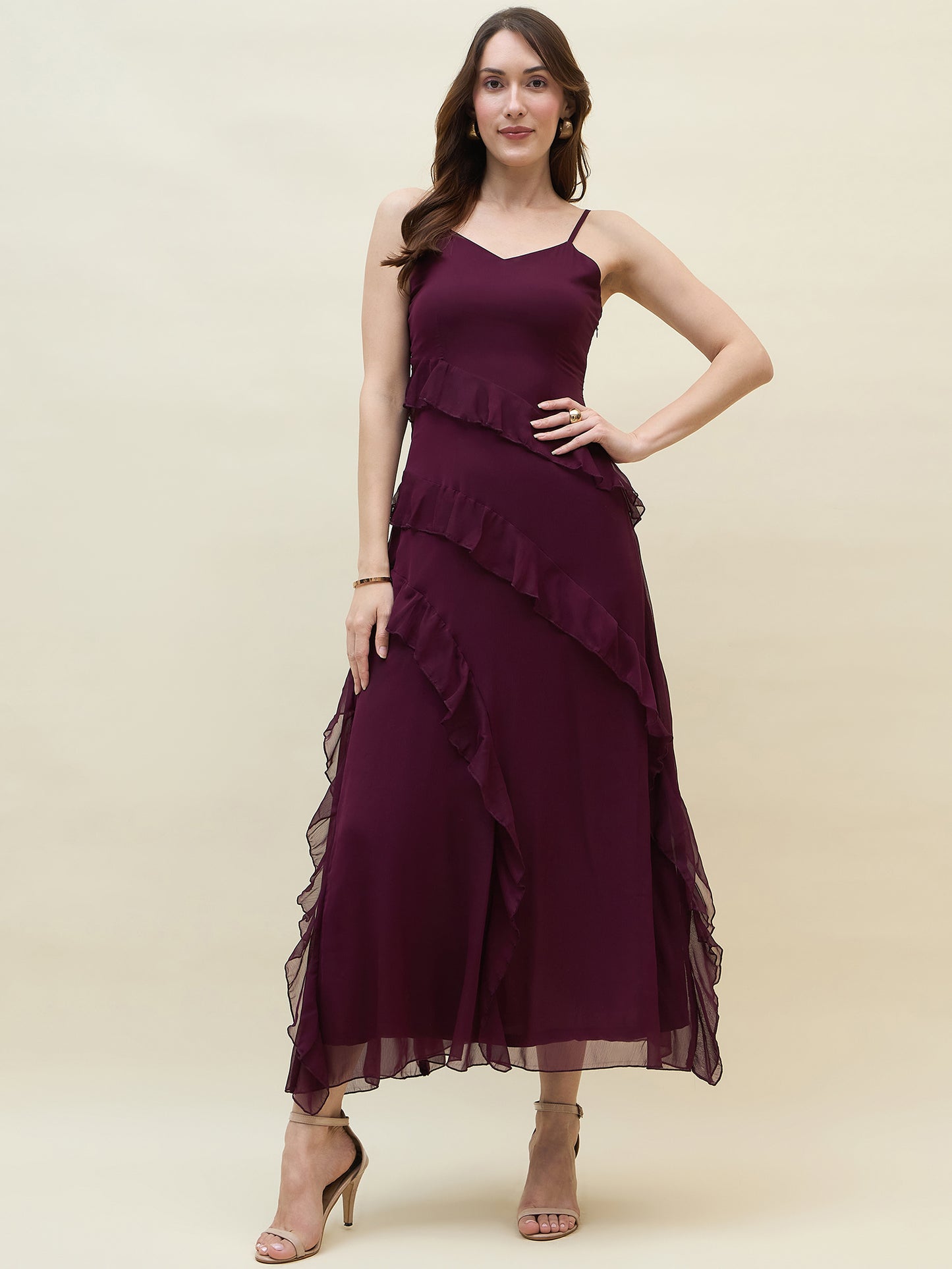 Valentina Ruffle Maxi Dress
