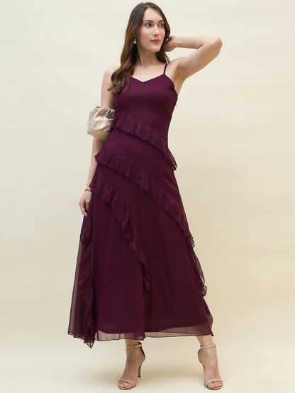Valentina Ruffle Maxi Dress