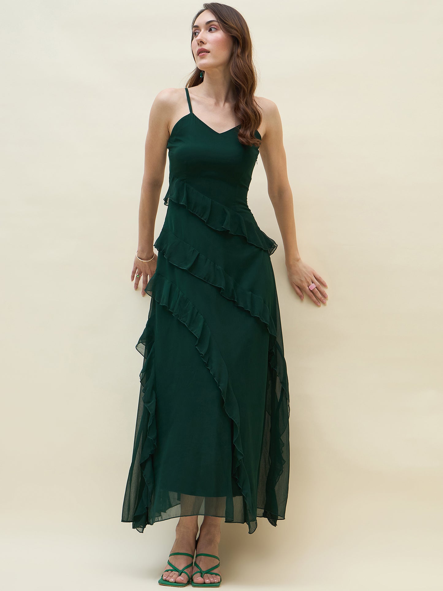 Valentina Ruffle Maxi Dress