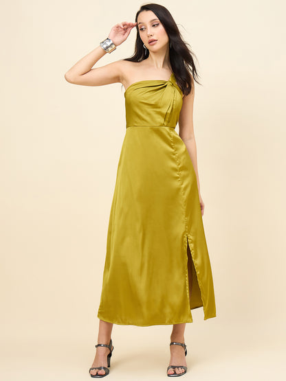 Celia Satin Asymmetric Dress