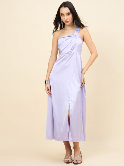 Celia Satin Asymmetric Dress