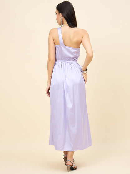 Celia Satin Asymmetric Dress