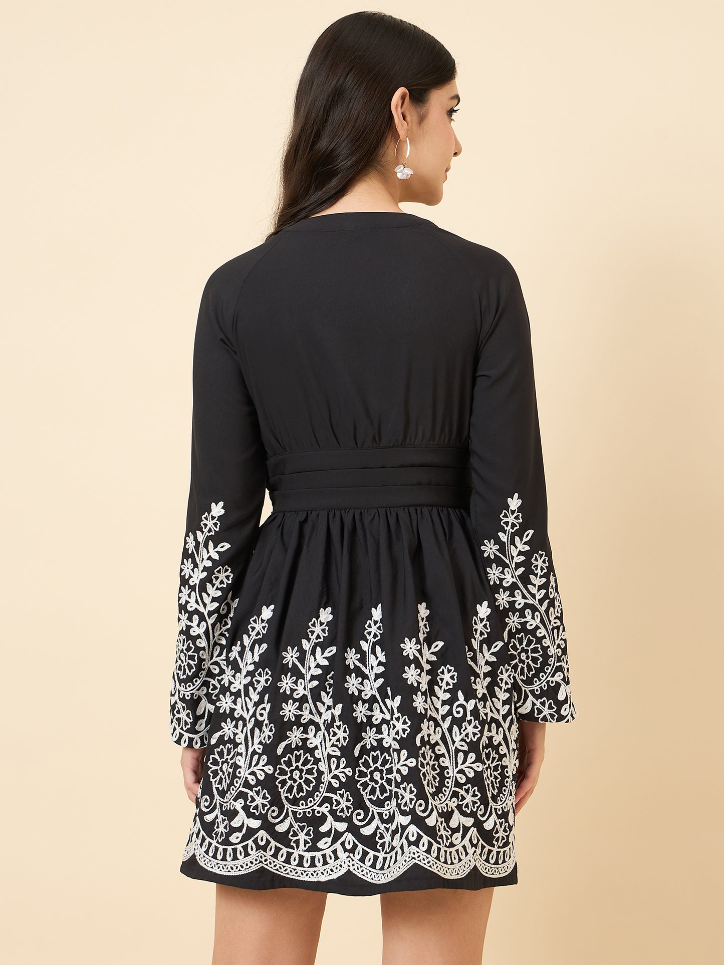 Ananya Embroidered A-Line Tunic Dress