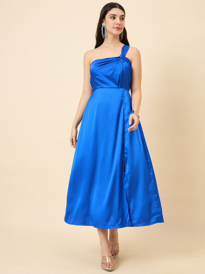 Celia Satin Asymmetric Dress