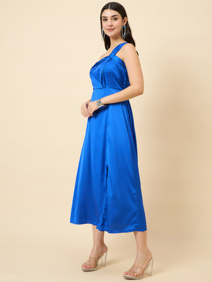 Celia Satin Asymmetric Dress