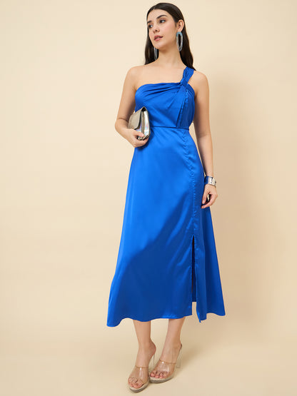 Celia Satin Asymmetric Dress