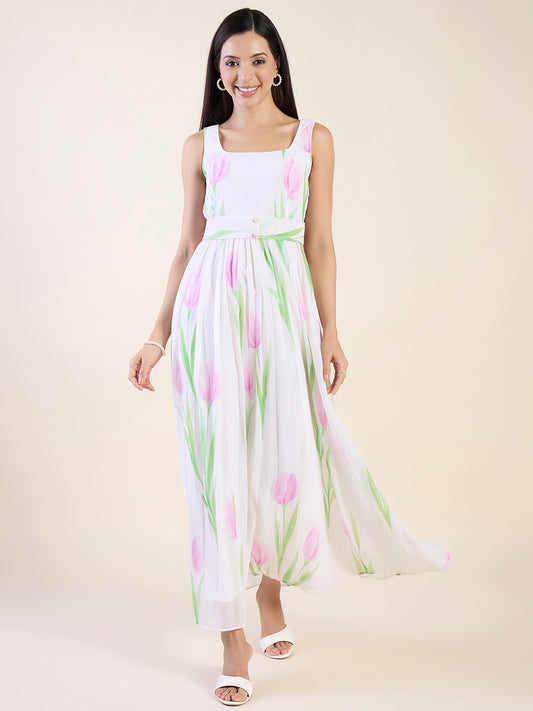 Ananya Printed Tulip Maxi Dress