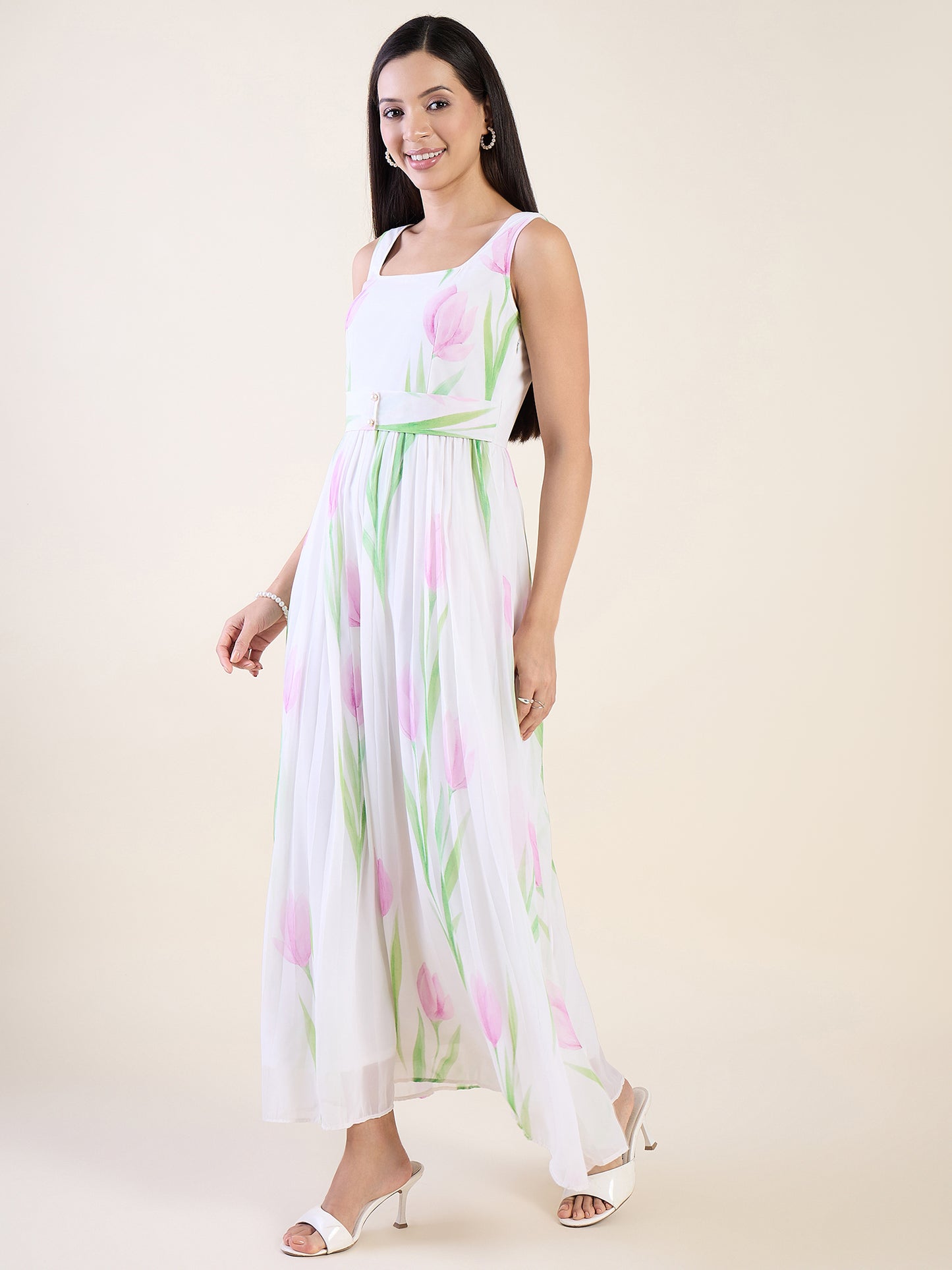 Ananya Printed Tulip Maxi Dress