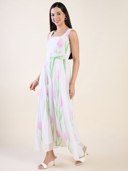Ananya Printed Tulip Maxi Dress