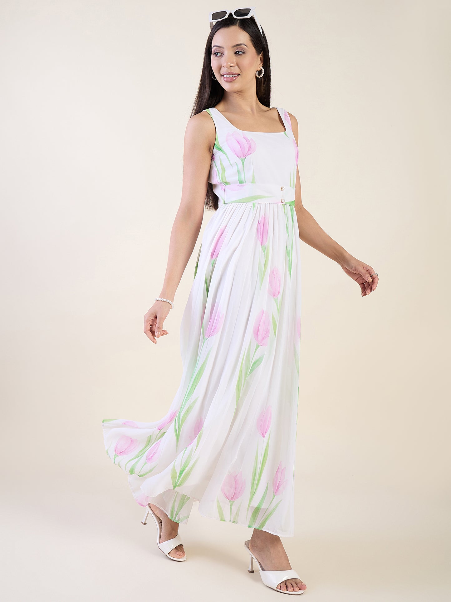 Ananya Printed Tulip Maxi Dress