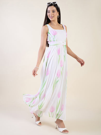 Ananya Printed Tulip Maxi Dress