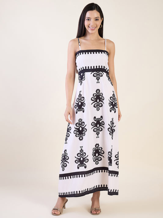 Elena Printed Maxi Dress