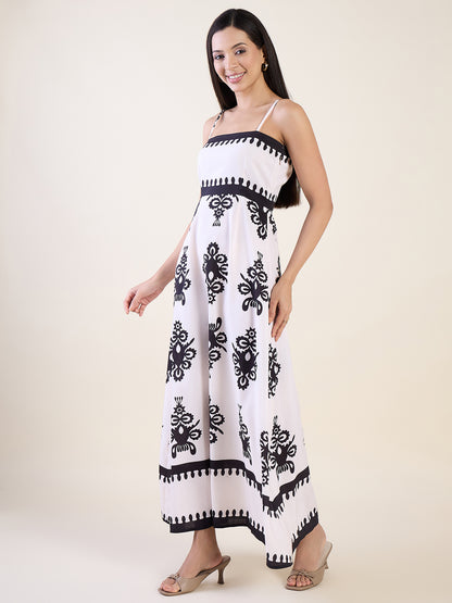 Elena Printed Maxi Dress