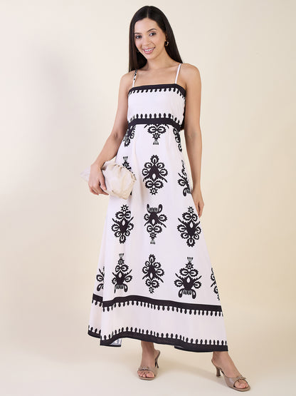 Elena Printed Maxi Dress