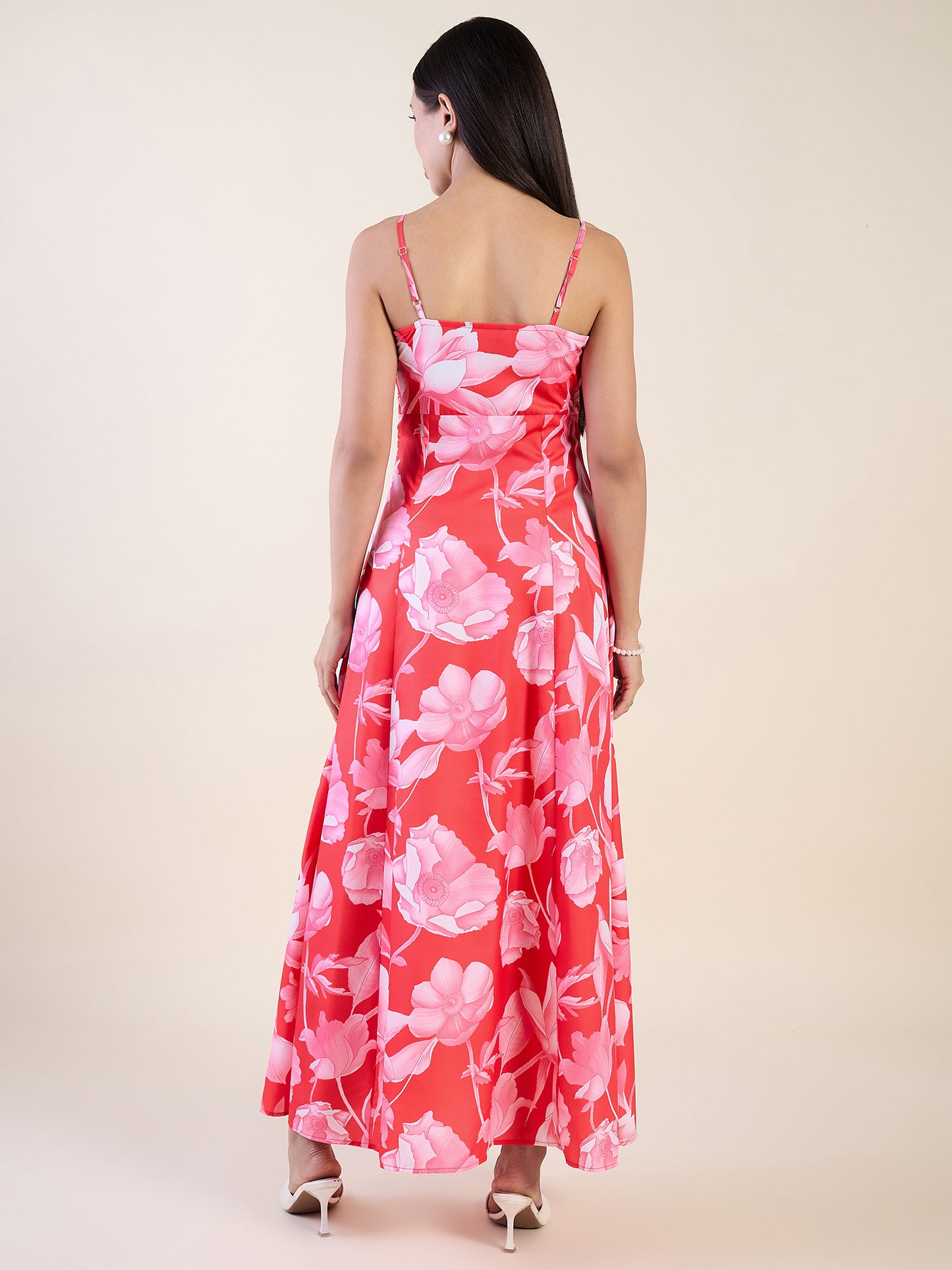 Ishani Printed Gathered Bust Maxi