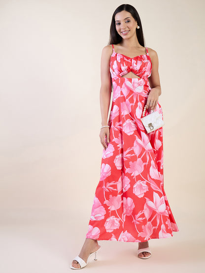 Ishani Printed Gathered Bust Maxi
